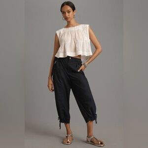 By Anthropologie Cropped Parachute Pants *FLAW | XS